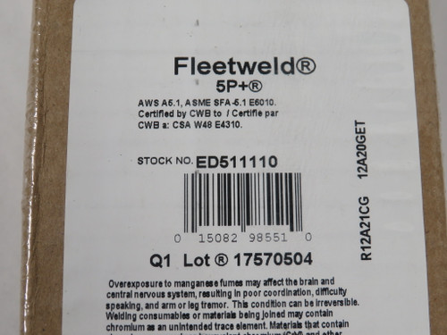 Lincoln Electric ED511110 Fleetweld Electrode 3.2mm x 350mm 5kg SEALED NEW