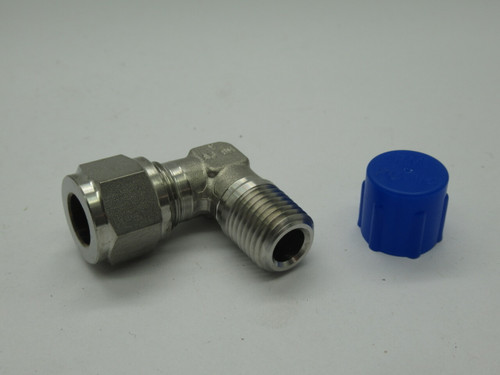 Hoke 6LM4316 Gyrolok Male Elbow 3/8" Tube OD 1/4" Pipe Thread NOP