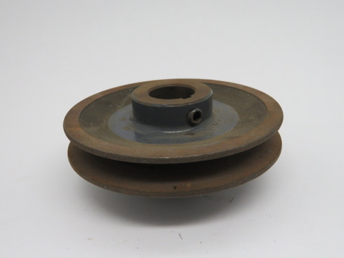 Generic VL44-7/8 Sheave 7/8" Bore 1-Groove 4-1/8" OD RUST USED