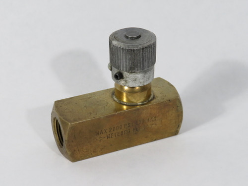 Parker PF600B Flow Control Valve 3/8" NPT 2000 psi 138 bar USED