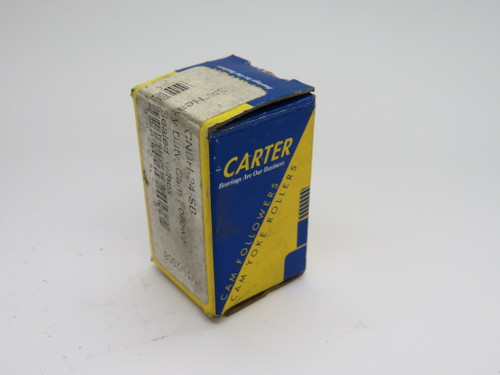 Carter CNBH-24-SB Heavy Duty Cam Follower 0.75" OD 0.5" W 0.4375" Stud DIA NEW