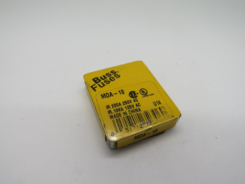 Bussmann MDA-10 Slow Blow Ceramic Fuse 10A 250V 5 PACK NEW