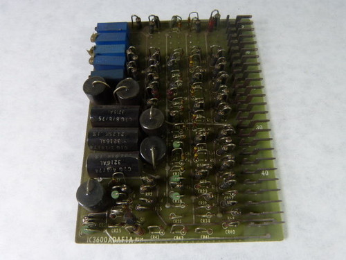 GE Fanuc IC3600ADAF1A Ground Fault Relay Circuit Board USED