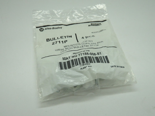Allen-Bradley 77158-008-51 Mounting Clip Kit 4-Pack NWB
