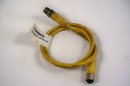 LUMBURG RST4RKT4-602/0.6M Cable Connector 4Pin M/F 4A 250V 0.6m USED