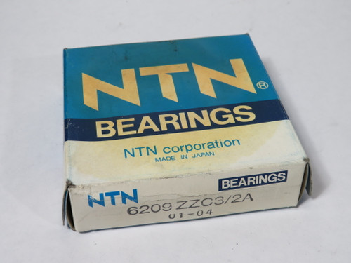 NTN 6209ZZC3 Deep Groove Ball Bearing 85mm OD 45mm ID 19mm W SHELF WEAR NEW