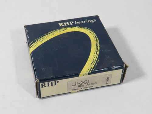 RHP LJ1-2RSJ Deep Groove Ball Bearing 2-1/4" OD 1" Bore 5/8" W NO INNER BAG NEW