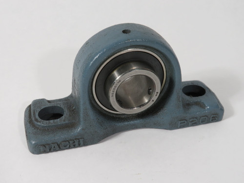 Nachi UCP206-18 Pillow Block Bearing 2-Bolt 1-1/8" Bore NO GREASE FITTING NOP
