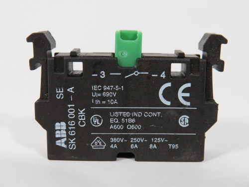 ABB SK-616-001-A Contact Block 1NO 690V 10A USED