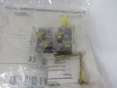 Allen-Bradley 800T-XA Series D Shallow Contact Block 1NO 1NC 600VAC ! NWB !