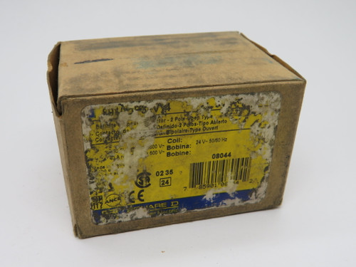 Square D 8910DP32V14 Contactor Ser B 24V 50/60HZ Damaged Box NEW