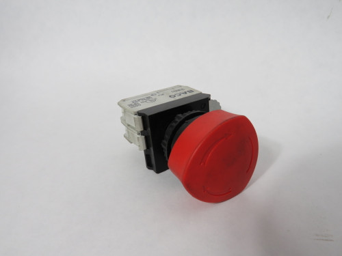 Baco L22ED01-3E01 Twist Release Emergency Button 1NC 10A 690AC AC15 240V 3A USED