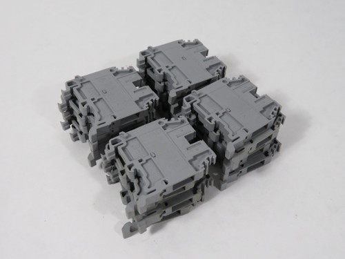 ABB Entrelec M4/6 Terminal Block 800V Lot of 20 GRAY USED