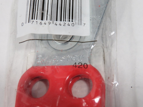 Master Lock 420 Steel Lockout Hasp 6 Slot 1-3/4" x 4-1/2" x  1" NWB