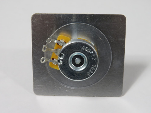 KB Electronics A60212 1536 Potentiometer with Knob and Plate MISSING CAP USED