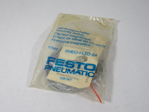 Festo 11881 SMEO-1-LED-24 Proximity Reed Switch 24VAC/DC 2A 2.5m Cable NWB