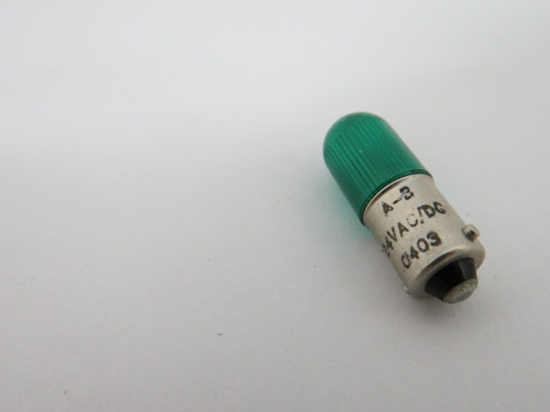 Allen-Bradley 800T-N319G Green Pilot Light Bulb 24VAC/DC USED