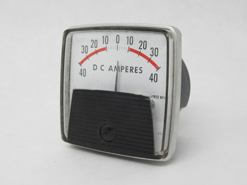 General Electric 152-2 Ammeter 40-0-40 DC Amperes BOX DAMAGE NEW