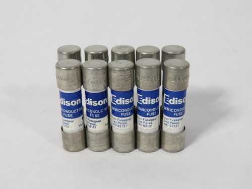 Edison E15SF10 High-Speed Fuse 10A 150V Lot of 10 USED