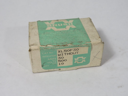 Brush XL50F30 Semiconductor Fuse 30A 500V 10-Pack NEW