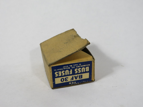 Bussmann Fusetron BAF-30 Fast-Acting Fuse 30A 250V Lot of 4 BOX DAMAGE NEW