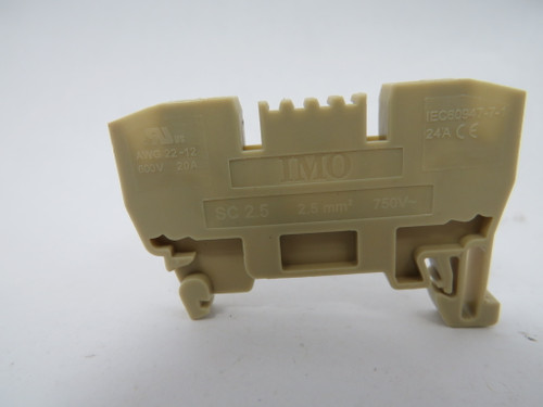 IMO SC2.5-BEIGE Terminal Block 2.5mm2 600/750VAC 22-12AWG Lot of 20 USED