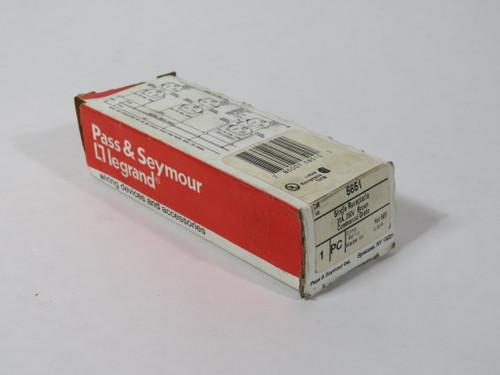 Pass & Seymour 5851 Heavy-Duty Single Receptacle 20A 250V 3W 2P Brown NEW