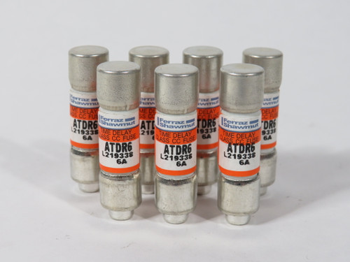 Mersen Amp-Trap ATDR6 Time-Delay Fuse 6A 600VAC 300VDC Lot of 7 NEW