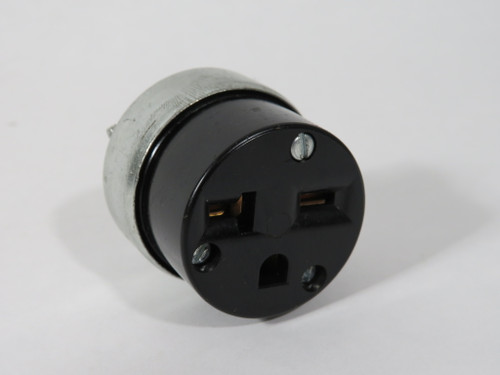 Leviton 5828 Old-Style Cord Connector 20A 250V 3W 2P NEMA 6-20R USED