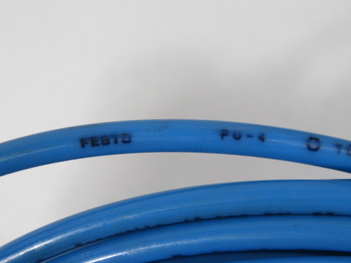Festo 6204 PU-4-BL Plastic Tubing 4mm ID 6.1mm OD 11m L Blue SHELF WEAR NOP