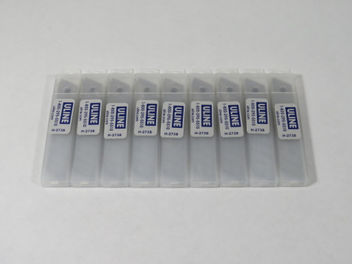Uline H-273B Replacement Blade for Snap-Blade Knife 18mm Lot of 9 Packs NEW