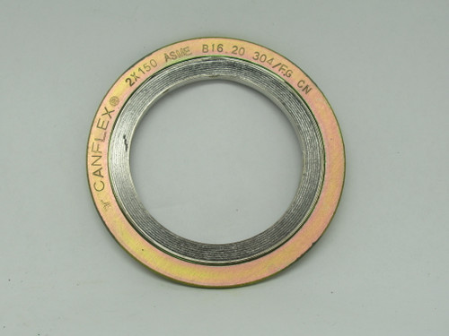 Canflex ASME B16.20-2X150 Spiral Wound Gasket 304/FG/CS 2" *LOT OF 8* NEW