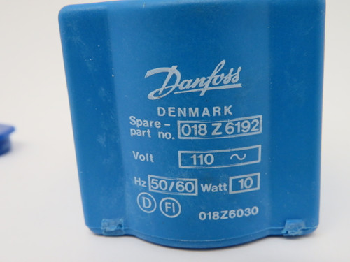 Danfoss 018Z6192 Solenoid Coil 110VAC 50/60Hz 10W NOP