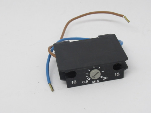 Danfoss 047H0185 Black OFF Delay Contactor Timer 0.5-20Min 110-240VAC USED