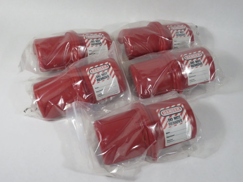 Master Lock 488 Large Electrical Plug Lockout for 3x6" Plug Lot of 5 NEW