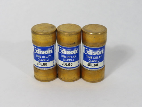 Edison JDL60 Time-Delay Current-Limiting Fuse 60A 600V Lot of 3 NEW