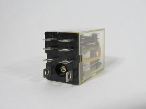 Omron LY2-D-DC24 Power Relay 24VDC 1/2HP 120V 12A 240V 10A 240V 8-Blade USED