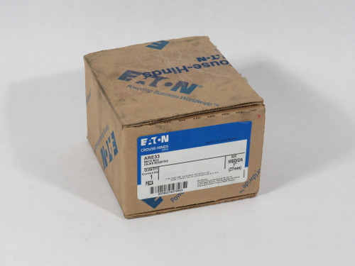 Eaton Crouse-Hinds ARE33 Back Box for 20/30A AR Receptacle 1 Hub 1" NEW