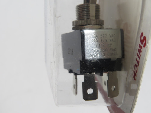 Techspan 35-185 Toggle Switch On/Off DPST 20A 125V Quick Connect 0.250" NEW