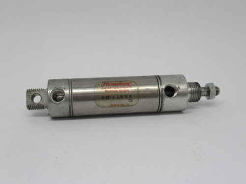 Humphrey 6-DP-1-1/8BM Double Acting Air Cylinder 1-1/16" Bore 1-1/8" Stroke USED