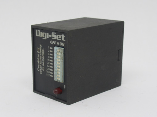 SSAC TDM120AL Digi-Set Time Delay Relay 1-1023s 120VAC 8-Pin USED