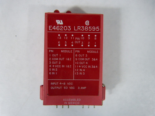 Gordos Crouzet ODC5Q I/O Module 4-8VDC 60VDC@3A USED