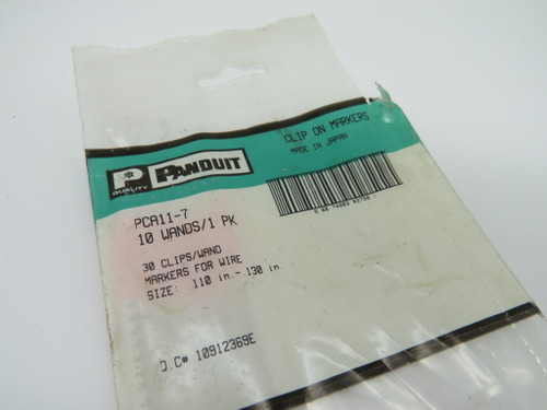 Panduit PCA11-7 Clip On Wire Marker "7" 7 Wands .110-.130" Open Bag NWB