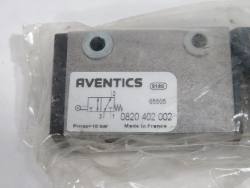 Aventics 0-820-402-002 3/2 Pneumatic Directional Control Valve 10 bar NOP