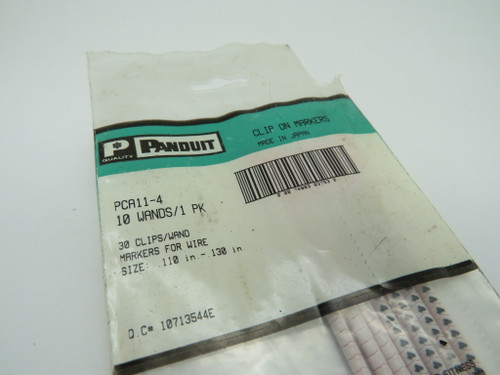Panduit PCA11-4 Clip On Wire Marker "4" 7 Wands .110-.130" Open Bag NWB