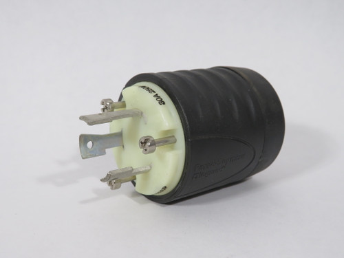Pass & Seymour L630P Turnlok Plug 30A 250V 3W 2P Black and White L6-30P USED