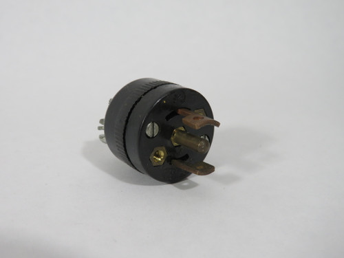 Pass & Seymour 7485 Midget Locking Plug 15A 125V 3-Wire 2-Pole USED