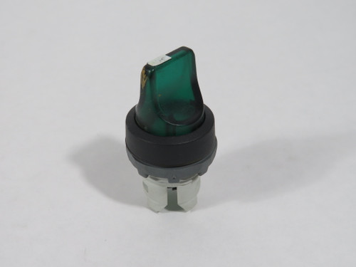 ABB M2SS2-11G Illuminated Selector Switch Operator 2-Pos Maintained Green USED