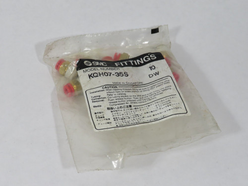 SMC KQH07-35S Male Connector 1/4" Tubing OD 1/4" NPT Lot of 11 NWB