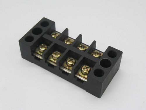 Shan-Ho SLE-30EP Fixed Terminal Block 30A 600V 4-Pole USED